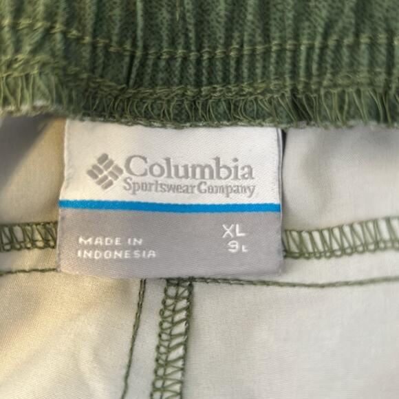 Columbia Green‎ Heathered Shorts Mens Elastic Waist Drawstring XL - Picture 5 of 5
